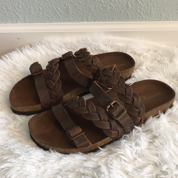 leather footbed sandals